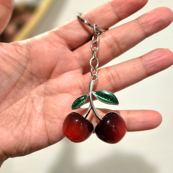 Cherry Charm Bag Charm - Picture 1 of 3